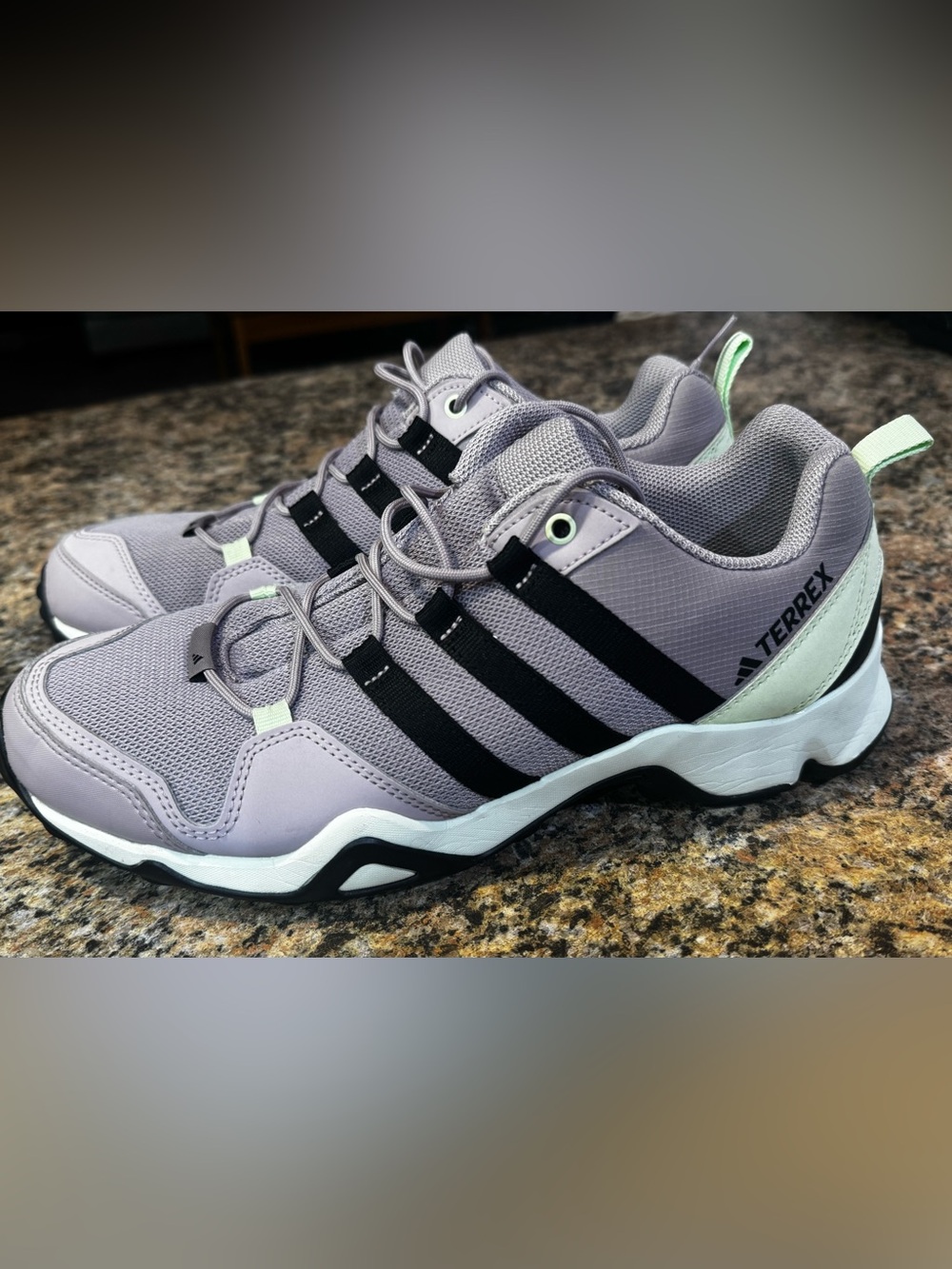Adidas Womens TERREX Hiking Shoe Size 10 Purple Trail Running Outdoor sneaker